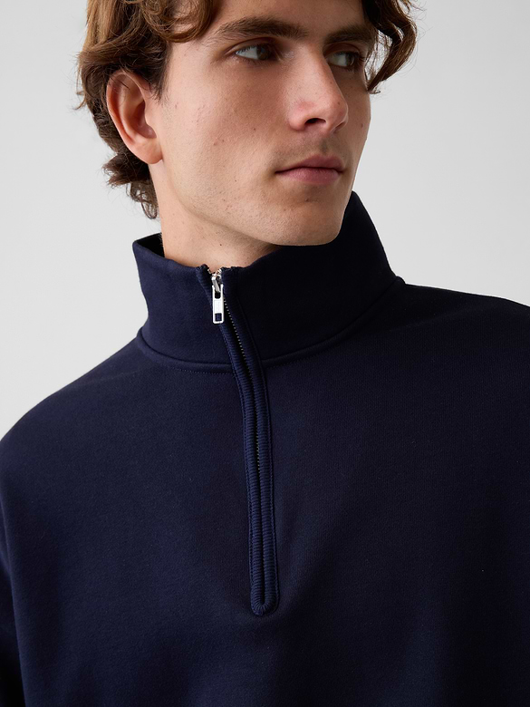 Heavyweight Oversized Quarter-Zip Pullover