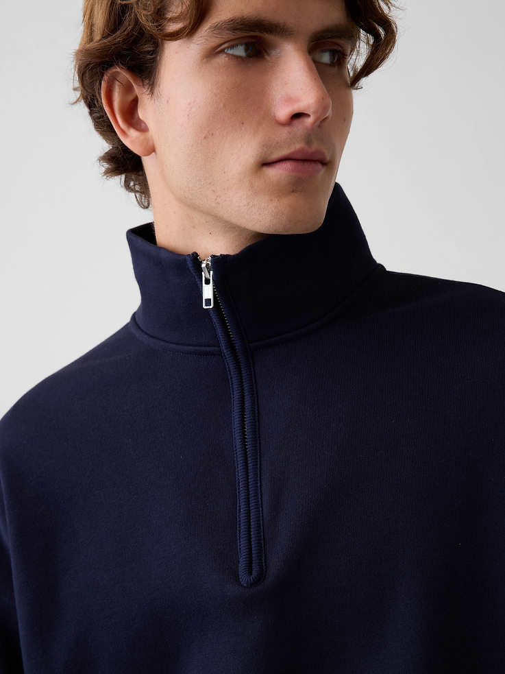 Image number 4 showing, Heavyweight Oversized Quarter-Zip Pullover