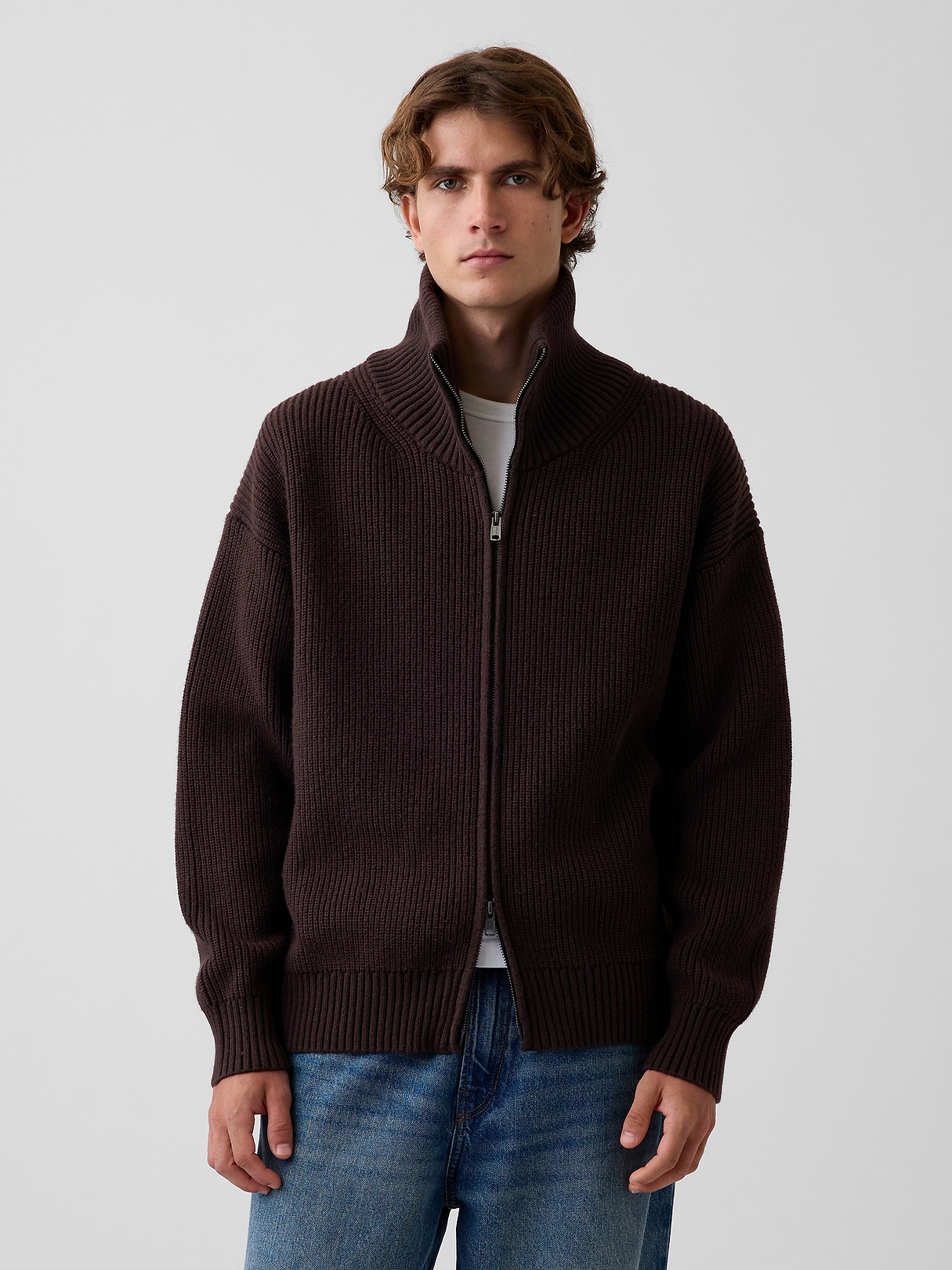 ユキの GAP Oversized Double-Zip Cardigan Sweater | Gap