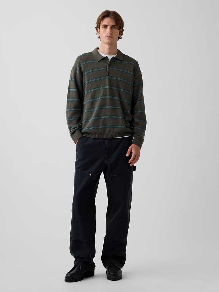 Image number 2 showing, Relaxed Polo Sweater