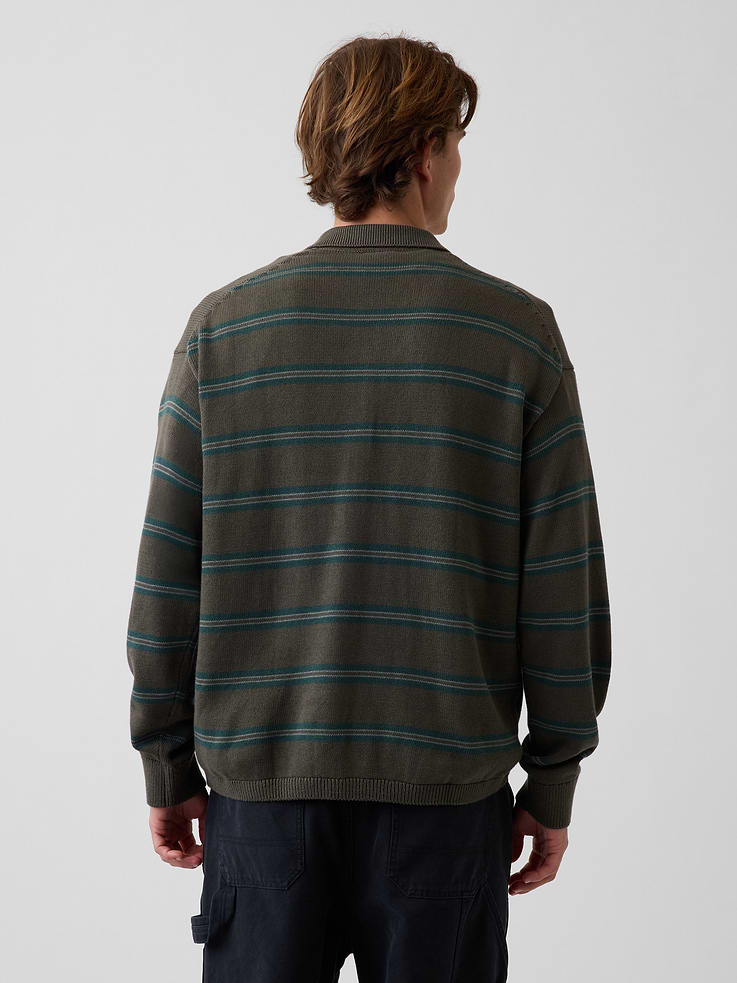Image number 3 showing, Relaxed Polo Sweater