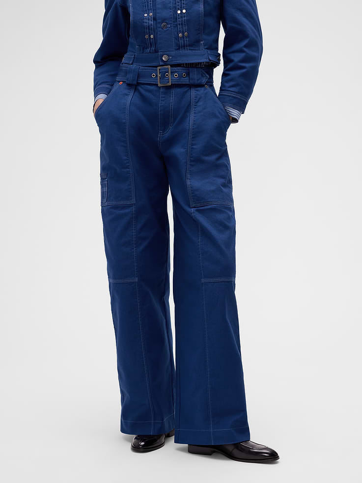 Image number 2 showing, GapStudio Canvas Belted Utility Pants