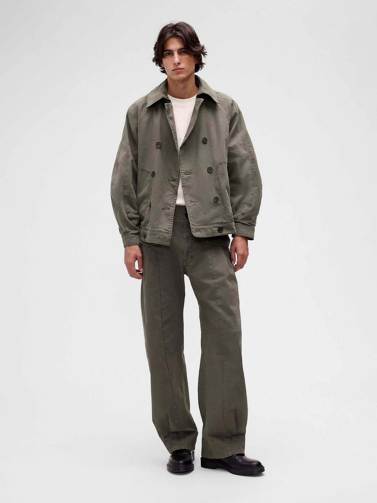 00s GAP check baggy pants archive グランジ GapStudio Herringbone Baggy Pants | Gap