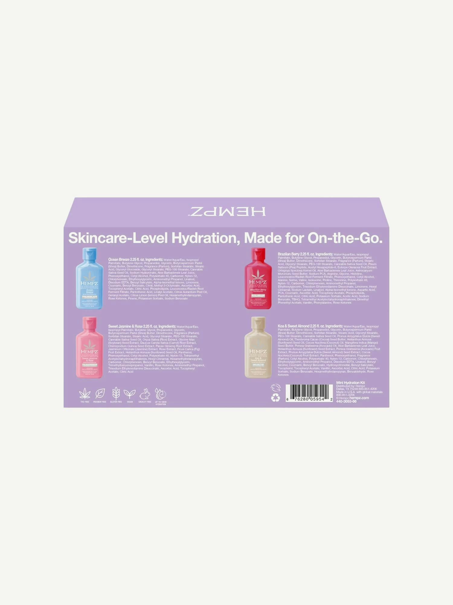 Image number 2 showing, Hempz Mini Hydration Kit - Beauty Actives