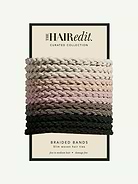 Image 1 of 4, designed for fine to medium hair, these braided hair ties offer strong hold with a touch of texture, sleek and stylish, these bands keep your hair secure all day while adding a chic, effortless vibe to any look, ideal for fine to medium hair—gentle yet effective, braided texture provides extra grip for a secure, all-day hold, versatile neutral monochrome colors that are ultra wearable, Product #1201357