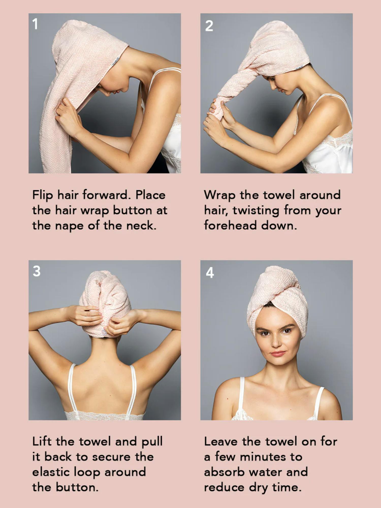 Image 4 of 5, The Hair Edit Quick Dry Microfiber Hair Wrap