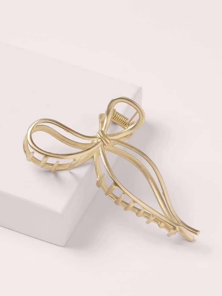 Image number 4 showing, The Hair Edit Gilded Bow Claw Clip