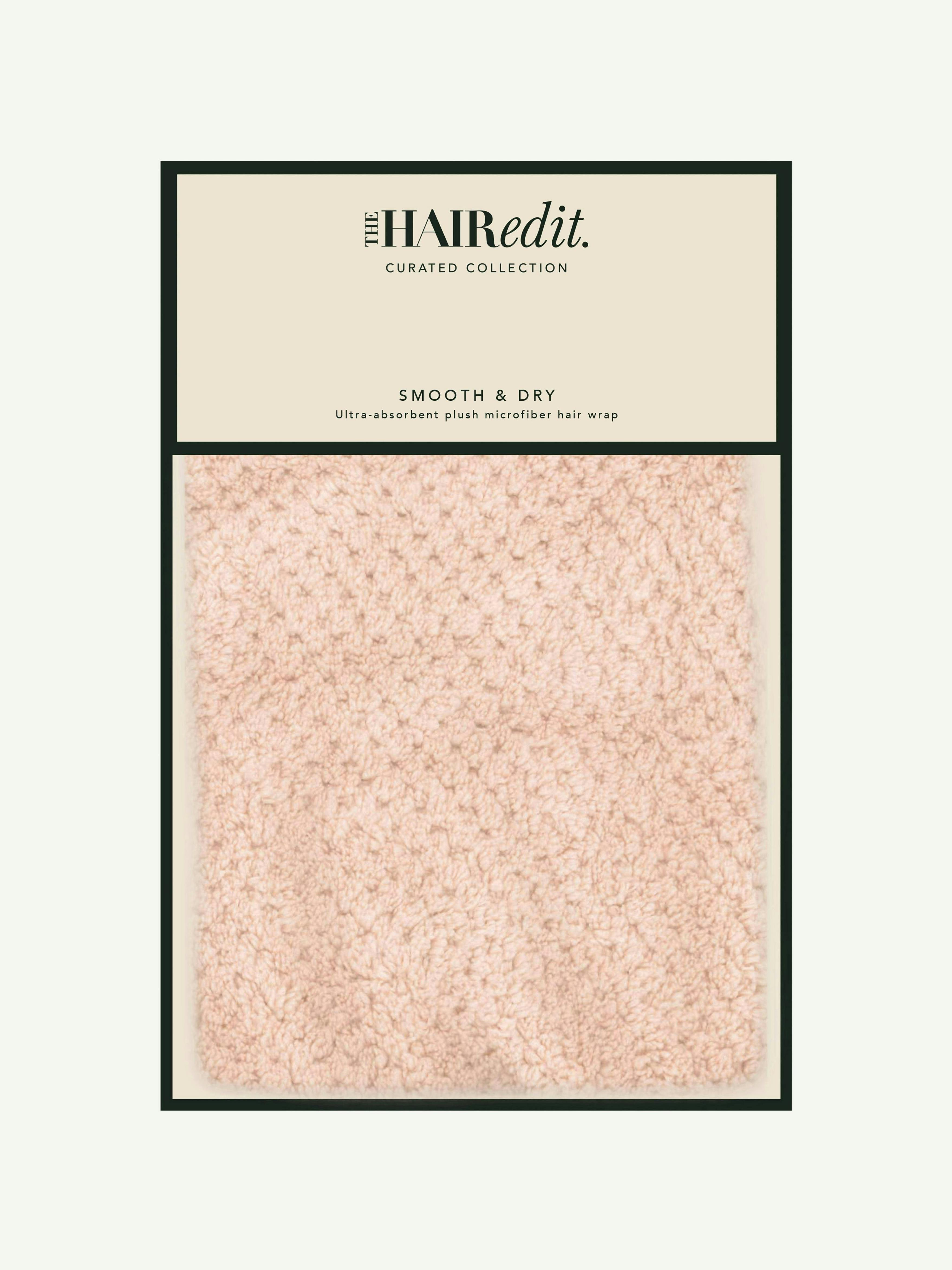 Image 1 of 5, speed drying time and reduce frizz with this ultra-gentle microfiber hair towel that wraps up into a convenient turban, luxe, super-soft ultra-absorbent material is gentle and non-abrasive to hair, minimizing frizz, absorbs 3 times more water than cotton towels, reducing blow dry time for less heat damage, Product #1201364