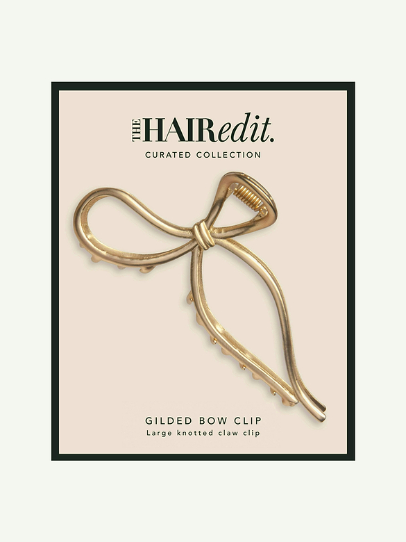 The Hair Edit Gilded Bow Claw Clip