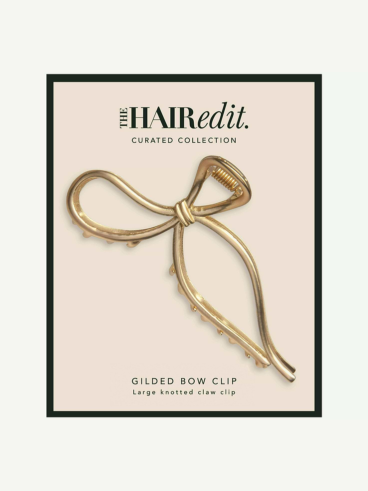 Image number 1 showing, The Hair Edit Gilded Bow Claw Clip