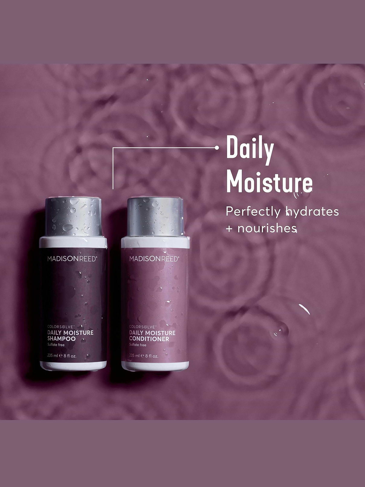 Image 3 of 6, Madison Reed ColorSolve Daily Moisture Shampoo and Conditioner