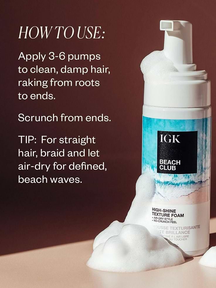 Image number 3 showing, IGK Beach Club High-Shine Texture Foam