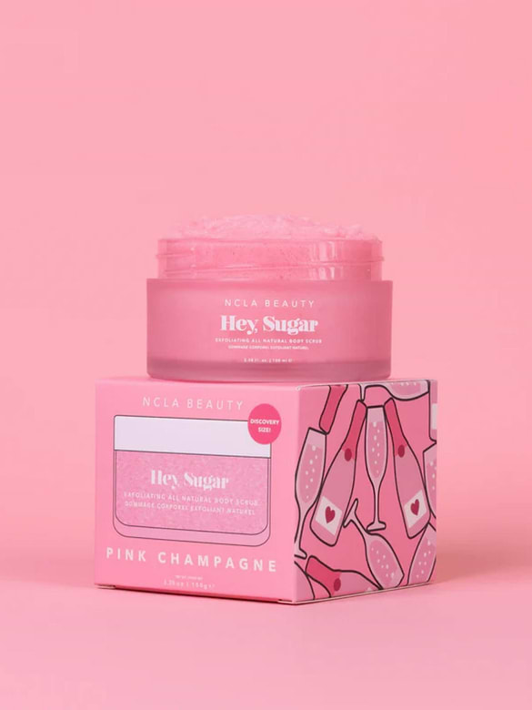 NCLA Hey Sugar Pink Champagne Discovery Size Body Scrub