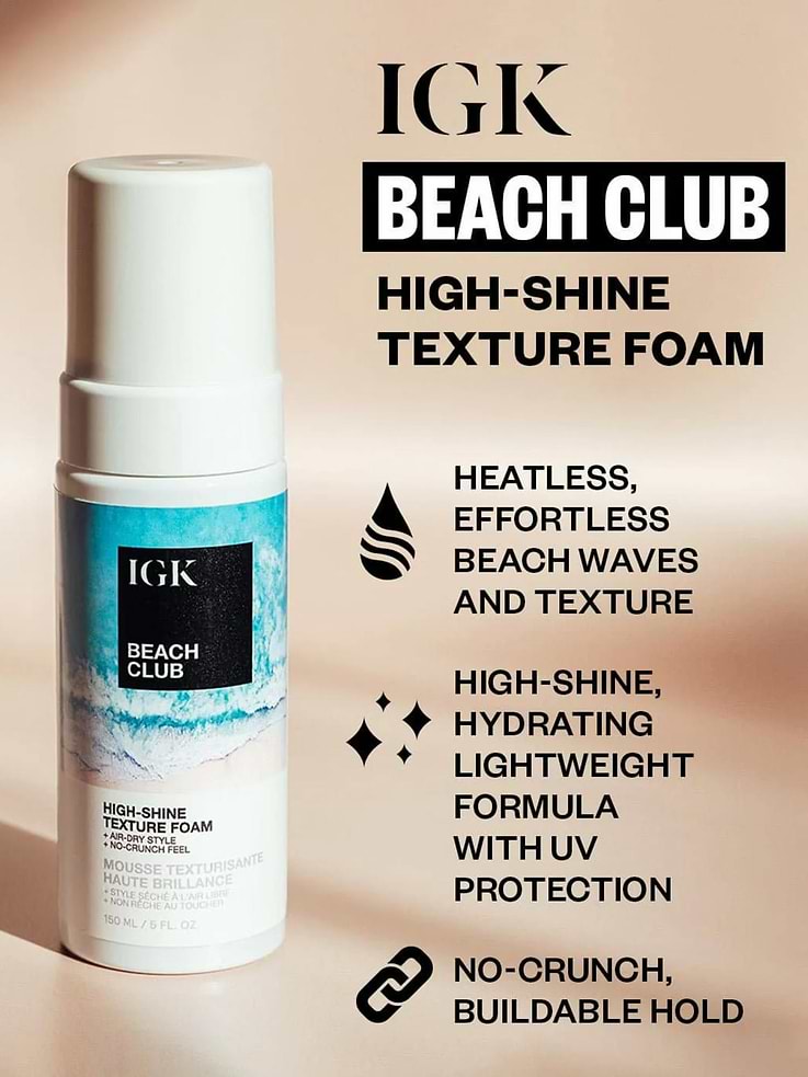 Image number 4 showing, IGK Beach Club High-Shine Texture Foam