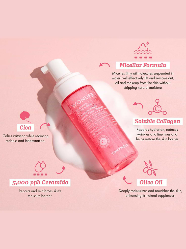 Image number 4 showing, Tony Moly Wonder Ceramide Foam Cleanser