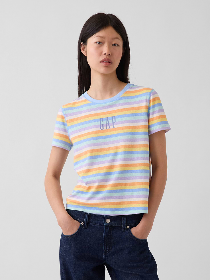Image number 1 showing, 100% Cotton Authentic Shrunken Graphic T-Shirt
