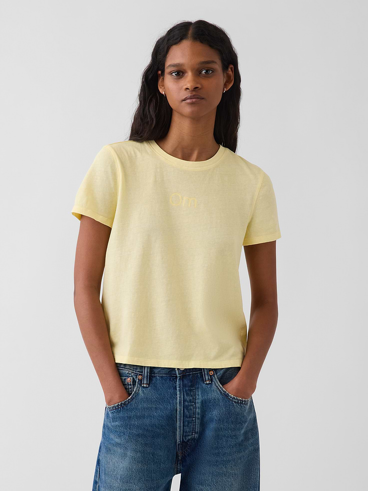 Image number 1 showing, 100% Cotton Authentic Shrunken Graphic T-Shirt