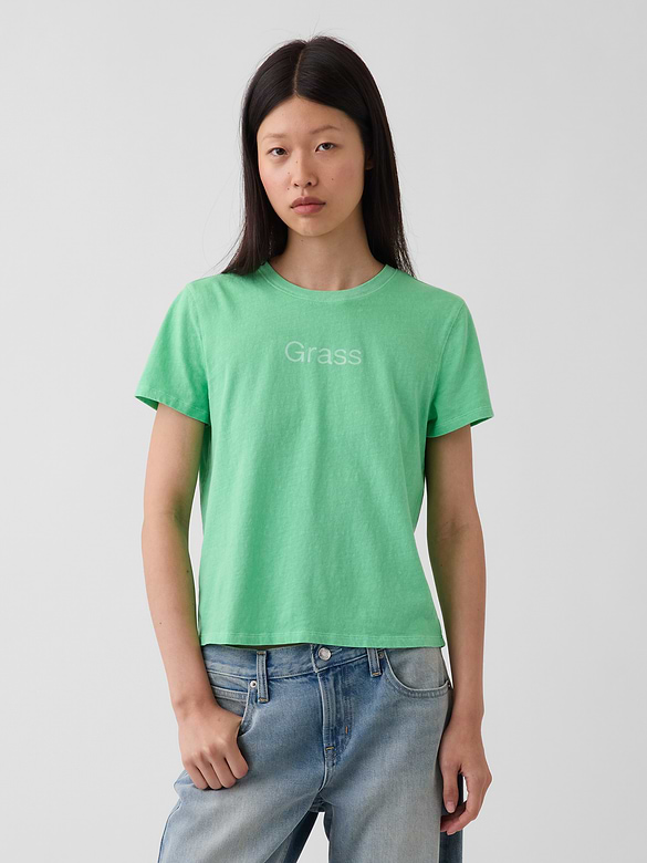 100% Cotton Authentic Shrunken Graphic T-Shirt