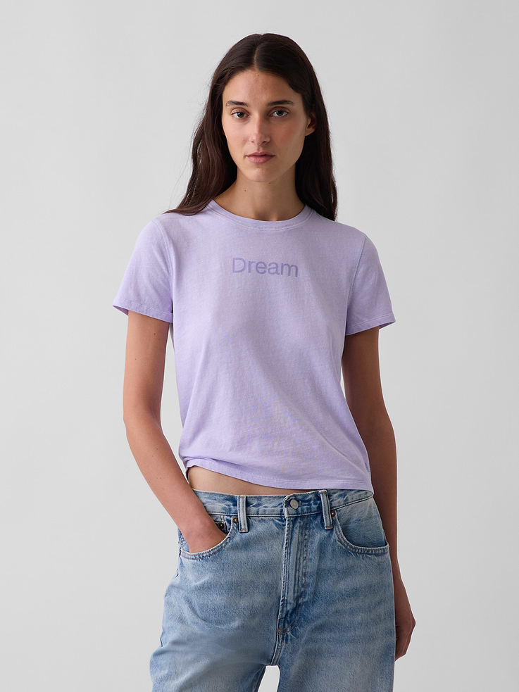 Image number 1 showing, 100% Cotton Authentic Shrunken Graphic T-Shirt