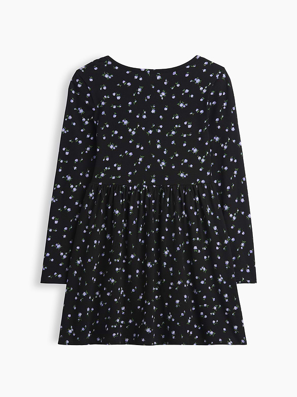 Kids Print Squareneck Dress