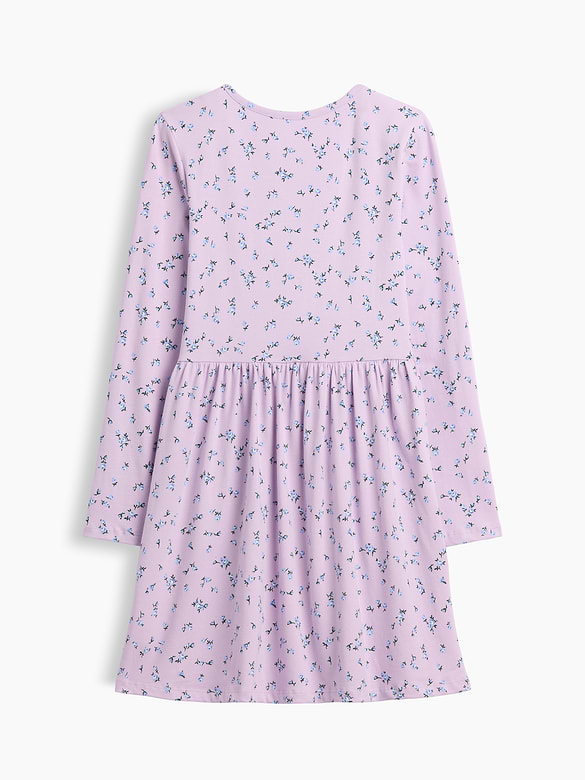 Kids Print Squareneck Dress