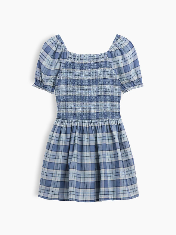 Kids Smocked Puff Sleeve Dress