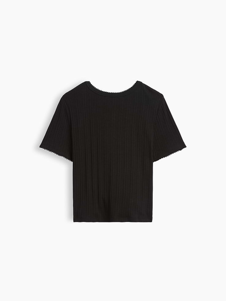 Image number 3 showing, Kids Ribbed Button-Front Top