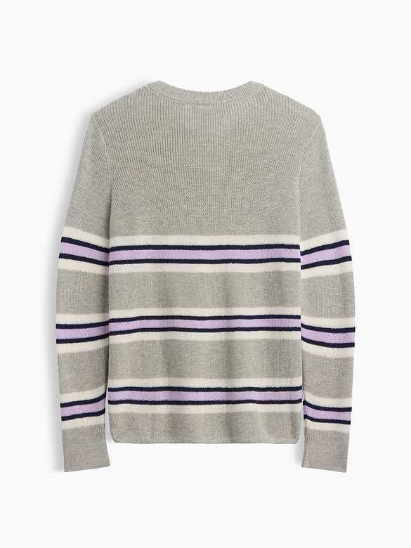 Kids Relaxed Stripe Crewneck Sweater