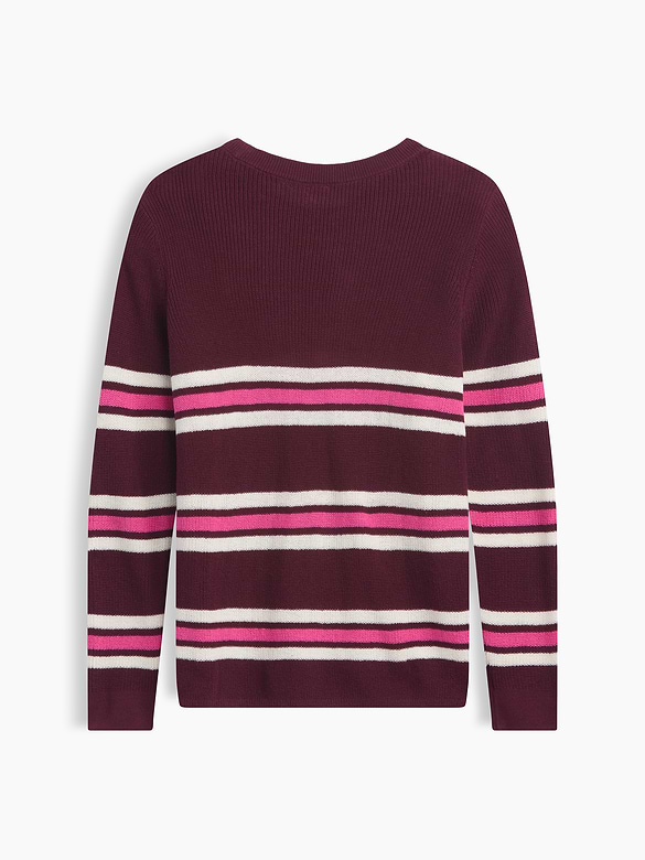 Kids Relaxed Stripe Crewneck Sweater
