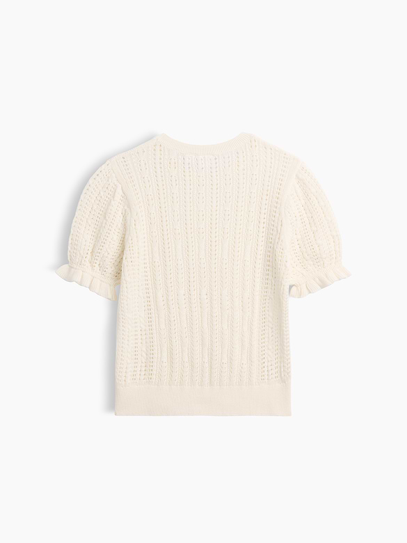 Kids Relaxed Puff Sleeve Sweater