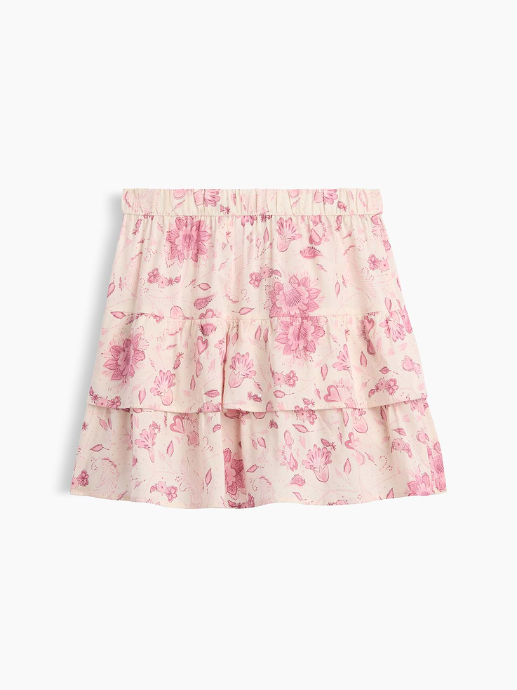 Image number 3 showing, Kids Pull-On Tiered Skirt