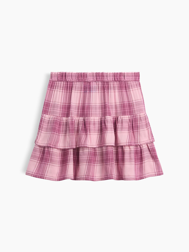 Image number 3 showing, Kids Pull-On Tiered Skirt