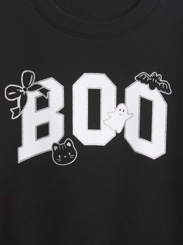 Kids Oversized Halloween Sweatshirt Dress