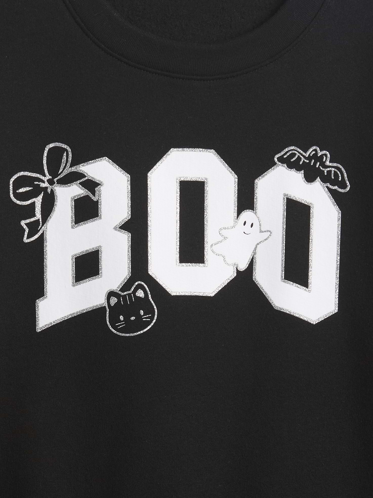 Image number 2 showing, Kids Oversized Halloween Sweatshirt Dress