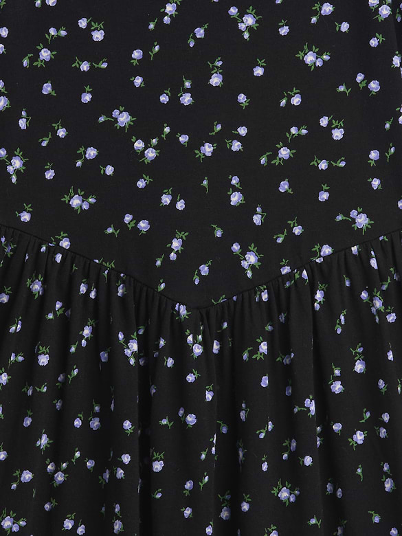 Kids Print Squareneck Dress