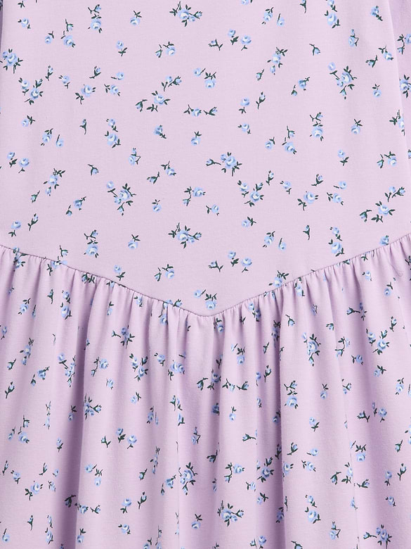 Kids Print Squareneck Dress
