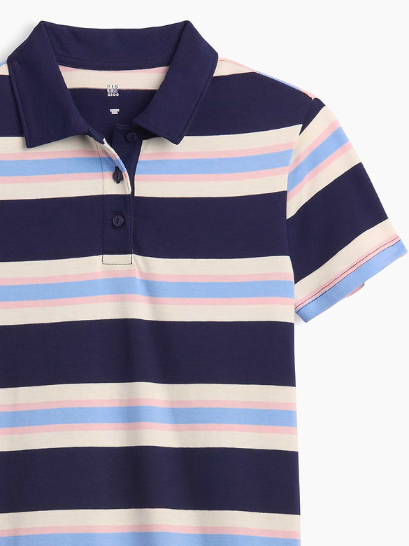 Kids Stripe Rugby Polo Dress