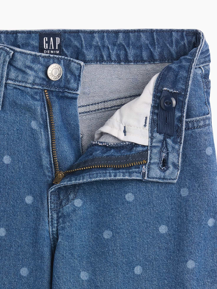 Image number 2 showing, Kids High Rise Wide-Leg Ankle Jeans