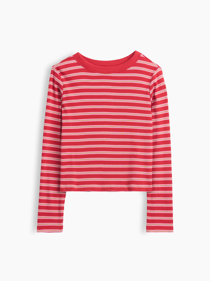 Image 2 de 4, T-shirt ras du cou côtelé pour Enfant