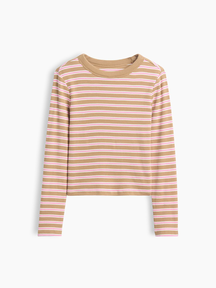 Image 2 de 4, T-shirt ras du cou côtelé pour Enfant