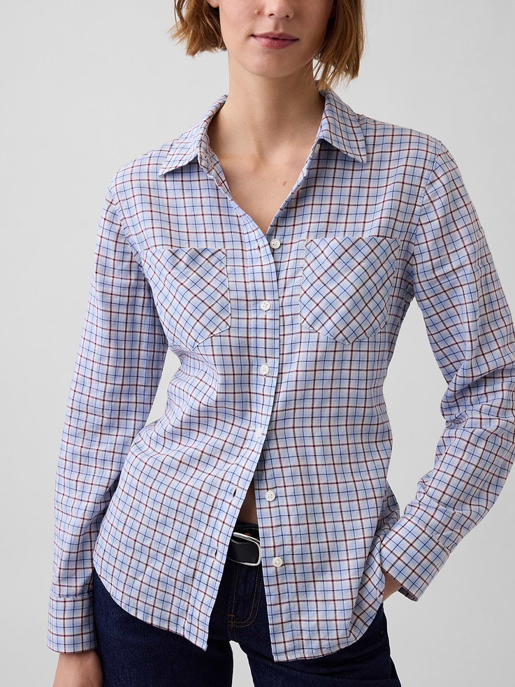 L'image numéro 4 présente Chemise western à carreaux