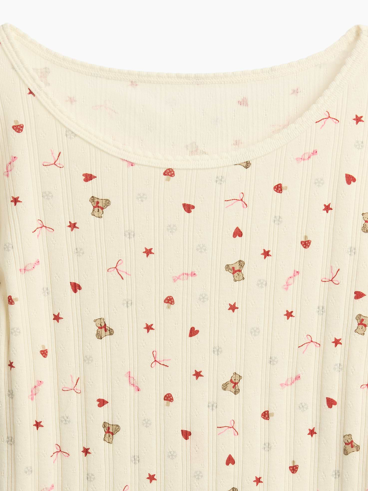 Image 4 of 4, Kids Pointelle T-Shirt