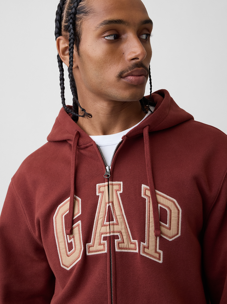 Image number 4 showing, Adult VintageSoft Arch Logo Zip Hoodie