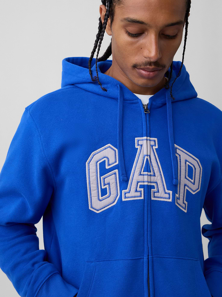 Image number 4 showing, Adult VintageSoft Arch Logo Zip Hoodie