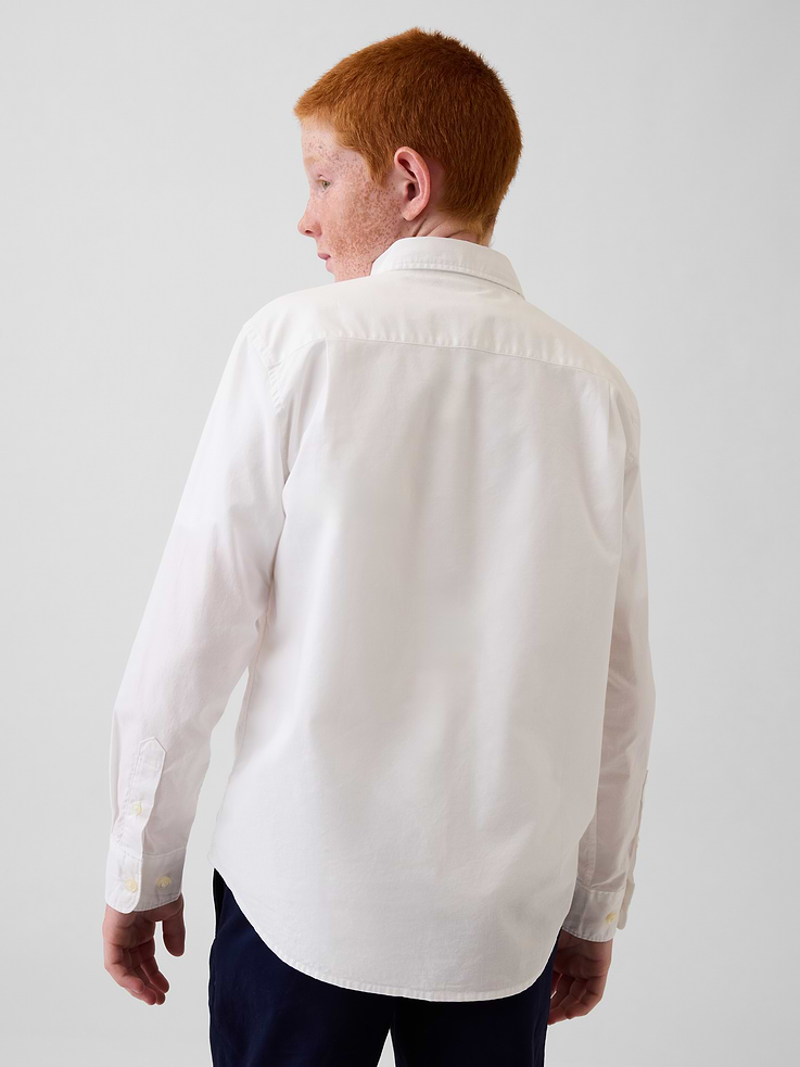 Image number 3 showing, Kids Poplin Uniform Shirt