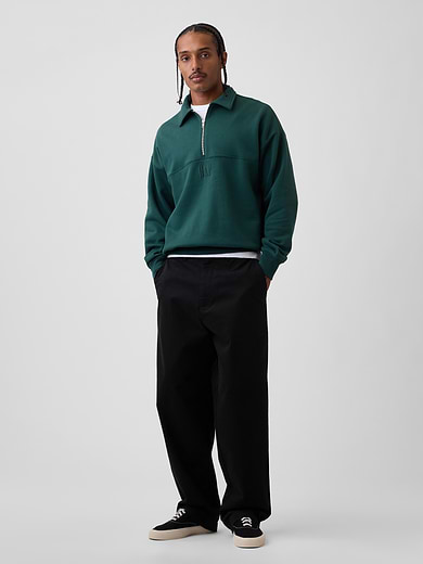 Image number 2 showing, Heavyweight Oversized Logo Half-Zip Pullover