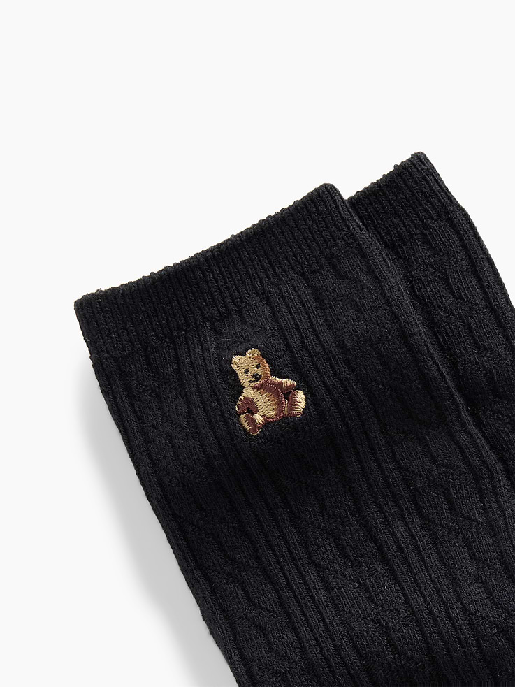 Image number 2 showing, Brannan Bear Cable-Knit Crew Socks