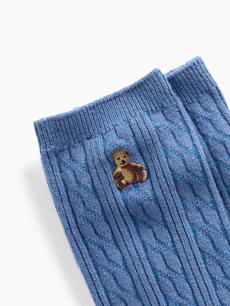 Image number 2 showing, Brannan Bear Cable-Knit Crew Socks