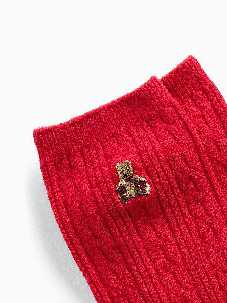 Image number 2 showing, Brannan Bear Cable-Knit Crew Socks