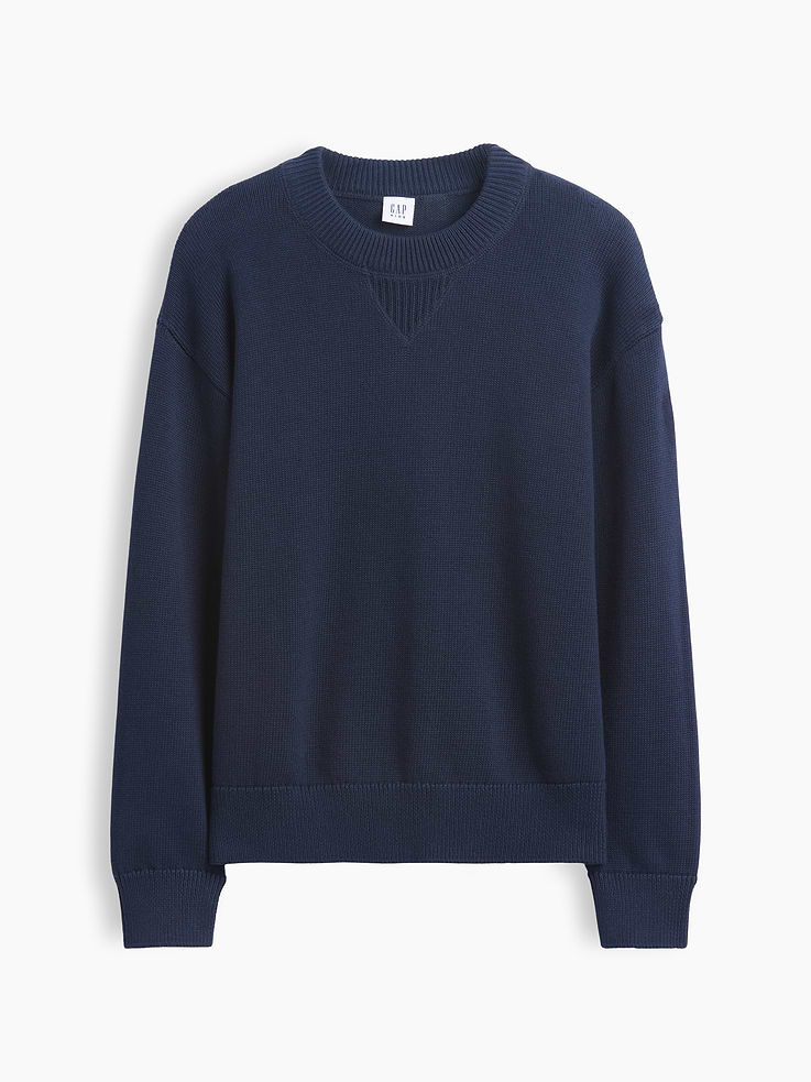 Image number 2 showing, 100% Cotton Relaxed Shaker Sweater